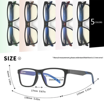 AOFLY blagovno ZNAMKO DESIGN Ultralahkih TR90 Anti Modra Svetloba Blokiranje Očala Moških Kvadratnih Optika Okvir Računalnik Jasno Očala Ženske UV400
