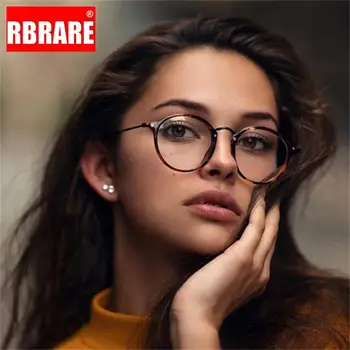 Yoovos 2021 Krog Očal Okvir Luksuzni Očala Ženske Ogledalo Očala Okvirji Za Ženske/Moške Retro Očala Modre Svetlobe Očala Okulary