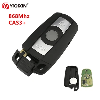 YIQIXIN 3 Gumbi Daljinskega Mačka Tipka za Vstop brez ključa Za BMW 3 5 6 CAS3 Serije Avto Ključ Fob E90 E91 E92 E60 868Mhz ID46 PCF7945 Čip
