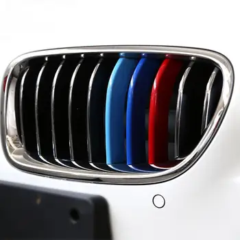 3 Barve Trakovi Posnetek Palice Kakovosti ABS Prenosni Pritrjevalni Avto Styling Rešetka Dekoracijo Decal za BMW E60 E90 F10 F18 F30 F35