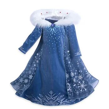 Baby Sneg Dekleta Princesa Obleko Za Noč Čarovnic, Božič Stranka, Cosplay Kostumi Za Otroke Rojstni Dan Obleko Otrok Haljo Velikost 3-10 Let