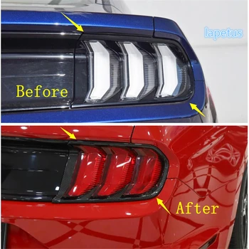 Lapetus zadnji Zadnji Prtljažnik Luč Zasveti Lučka za Dekoracijo Okvir Pokrova Trim Fit Za Ford Mustang 2018 2019 2020 ABS Ogljikovih Vlaken