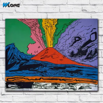 Tiskanje Oljna slika Pop Art Andy Warhol Vezuv II Wall Art Platno Tiskanje Fotografij Doma Dekor Za dnevno Sobo, Spalnica Unframe