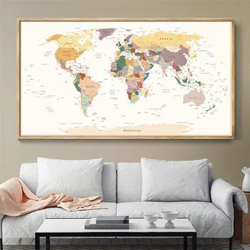 Svet Narod, Država Zemljevid, Platno Stenskih Slikah, Doma Dekoracijo Tiskanja Sodobno Sliko Edinstveno Darilo High-End Lepe Modelov