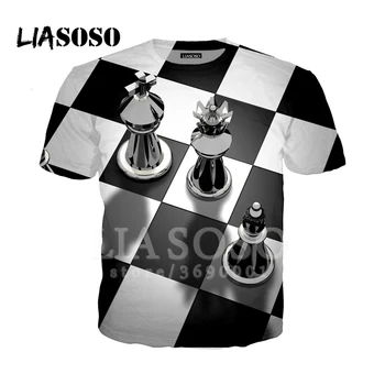 Nove Šahovske Igre 3D Tiskanja Harajuku Tshirt za Moške Poletne T-shirt Priložnostne Hip Hop Ženske T-shirt Mladinska Oblačila Vrhovi Ulične