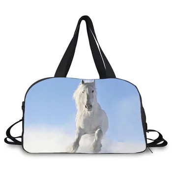 Žival, konj, oblikovanje tiska potovalna torba velika vikend telovadnice vrečko izvajanje šport vrečko s čevlji prostora za moške kratkem času potovanja