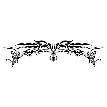 44 cm širok Plemenski liniji Simbolično Okno Avtomobila Zadnje Vetrobransko steklo Decals Nepremočljiva Vinil Sodobne Umetnosti Vroče Prodaja Avto Nalepke L180