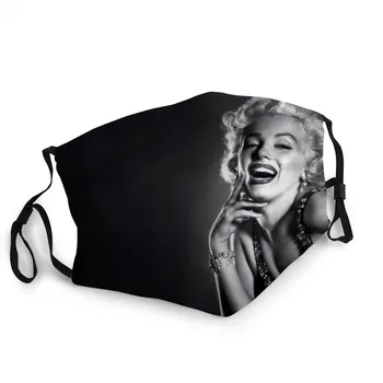 Slavni Ameriški Igralec Marilyn Monroe Masko Se Lahko Ponovno uporabi Pralnih Odrasli / Otroci Mehko Mascaras masko