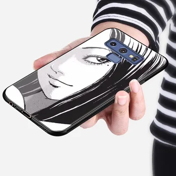 Junji Ito Tees Grozo Risanka Fujiang Za Samsung Galaxy S10 E Opomba 10 20 Plus Ultra Mehki Silikonski Stekla Telefon Primeru Zajema Lupini