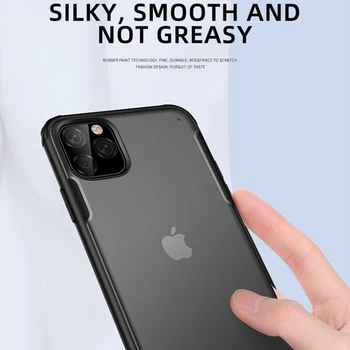 IPAKY za iPhone 11 Primeru Prozoren Silikonski PC Hibridni za iPhone 11 Pro Primeru Shockproof Oklep Kritje za iPhone 11 Pro Max Primeru