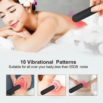 10 Hitrost Mini Bullet Vibrator USB Polnilne G-spot Massager Močan Prst Oblikovanje Močne Vibracije Sex Igrače za Ženske