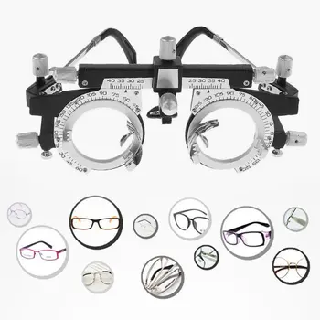 Nastavljiv Strokovno Očala Optometer Kovinski Okvir Optičnega Optičnih Optician Sojenja Objektiv Kovinski Okvir PD Očala Dodatki