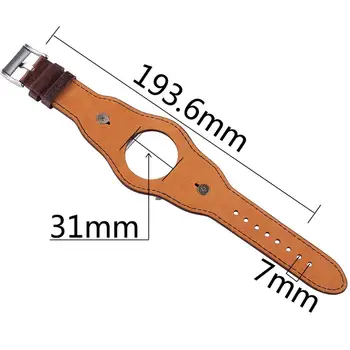 Retro Usnjeni Trak za Apple Watch Band 44 40 mm Pravega Usnja Retro Manšeta 38 42mm za Iwatch Serije 5/4/3/2 Zapestnica