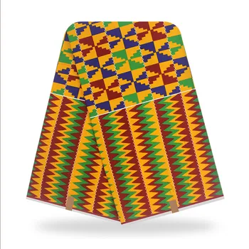 Afriške tkanine vosek tiskanja kente vosek visoke kakovosti pagne pravi vosek bombaž 6yards afriške ankara obleke šivalni material