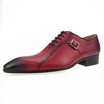 2020 čevlji moški poročni čevlji Resnično Brock čevlji za Čipke moški čevelj Kravje usnje sapato obleko urad čevlji moški tiskanje