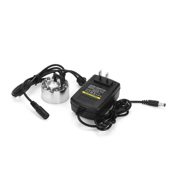 Ultrazvočno Megle Maker 12 LED 24V Sprememba Barve Akvarij Zraka Vlažilnik Vodnjak Zaprtih Ribnik Meglo Stroj S Adapter