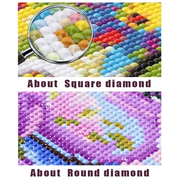 5D DIY Diamond Slikarstvo Navzkrižno Šiv Glasbeno noto Celoten Kvadratni /Krog Vezenje Mozaik Doma Dekoracijo Darilo