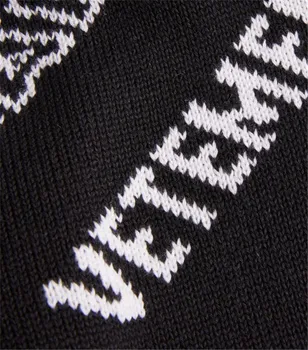 VETEMENTS Sweater Moški Ženske 1:1 vrhunsko Kakovost Debel material, VTM Puloverji Jeseni, Pozimi VETEMENTS Pletene Džemper