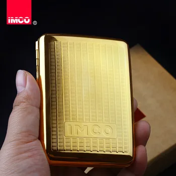 (20 cigaret) Originalni IMCO cigaret primeru,Kovinsko zlate cigaret polje,moški darilo