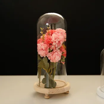 DIY prazno sneg globus Tovarne neposredno po meri nesmrtno rožo steklen pokrov ustvarjalne obrti dekoracijo prozorno stekleno vazo 15 cm