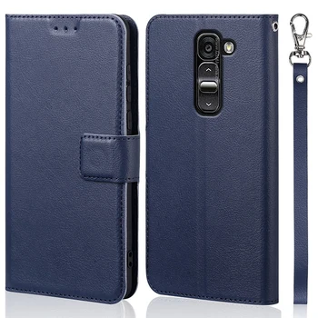 Luksuzni Flip Primeru za LG G2 Mini D620 D618 Zajema Izvirno Oblikovanje Knjige Usnje Telefon Coque Denarnice Capa Stojalo S Traku Imetniki