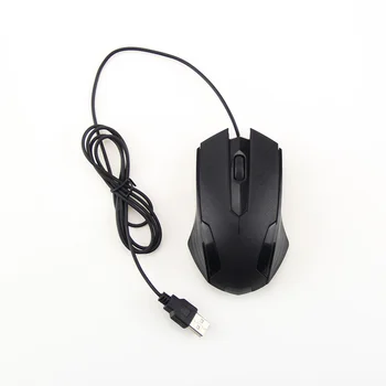 Črna Žično Gaming Miška, USB, 3 Gumbi, Optična Kolo Antiskid Motnega za PC Pro Prenosni Računalnik Gamer DJA99