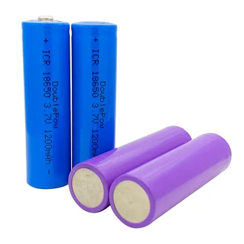 10 kos Doublepow 18650 baterijo 3,7 V 1200mAh Li-ionska baterija za polnjenje STAVKO ZMOGLJIVOSTI ZA svetilko SVETILKA