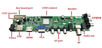 Za CLAA156WB11A 1366 X 768 plošča melišča Krmilnik Odbor voznik Digitalni LCD TV AV VGA USB 40pin HDMI DVB-T/CDVB-T2