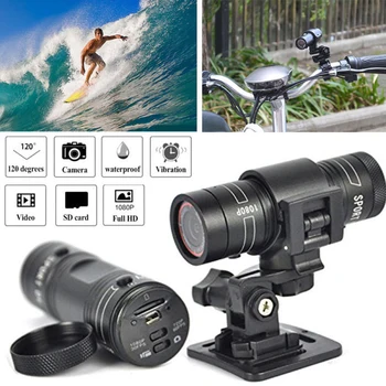 Mini F9 HD 1080P Kolo, motorno kolo, Čelada Šport Fotoaparat, Video Snemalnik DV Kamere Mini Kamera
