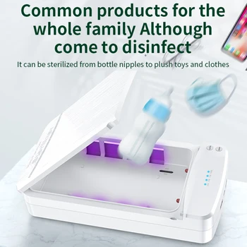 4 LED UV Telefon Masko Razkuževanje Primeru UV Sterilizator Polje Večnamensko Prenosni Uv Sterilizacija Protibakterijskim Polje