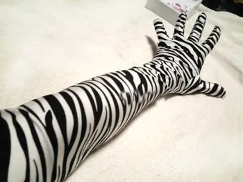 Zebra stripes odraslih dolgo prst ples uspešnosti rokavice, palčniki unisex