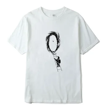 XIN YI Moški NE-shirt Visoko kakovost bombaža, kratek rokav Smešno astronavt natisnjeni moški tshirt o-vratu, ohlapno tshirt moški tee majice