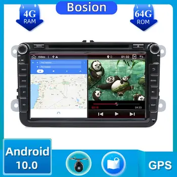 2Din PX6 Android 10.0 Avto Multimedijski Predvajalnik DVD-jev Za Volkswagen, Škoda passat b6 golf 4 5 6 polo tiguan Bora Fotoaparat Canbus