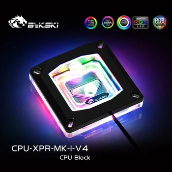 BYKSKI Hladilnik Vode za i 9900k i5, i7/LGA 1366/ LGA 1156/1155/1150/LGA 2011/2066 Vode Blok CPU Hladilnik za hlajenje RGB/A-RGB Svetlobe