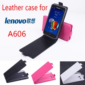 Luksuzni usnjena torbica Za Lenovo A606 pokrovček ohišja primeru Za Lenovo 606 Mobilni Telefon primerih zajema Telefonske Vrečke Fundas lupini