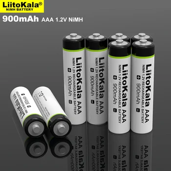 4PCS Original LiitoKala AAA, 1,2 V 900mAh NiMH Polnilne Baterije za Svetilko, Igrače,Daljinsko upravljanje