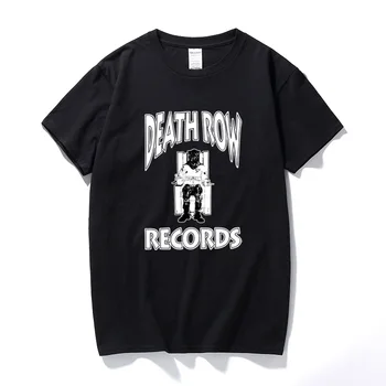 DEATH ROW T-SHIRT Rap Tee Hip Hop Grafični 90 je Dr. Dre Snoop Dogg Zahodni Obali Poletje Priložnostne Kratek Rokav T shirt Camisetas Hombre