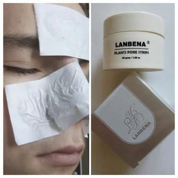 LANBENA 60pcs papir Blackhead Odstranjevalec Nos Masko Por Trakovi Črne Maske za Nego Kože, Anti Acne Zdravljenje Black Globinsko Čiščenje TSLM1