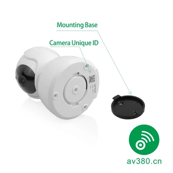 Vstop Ravni H. 265 1080P Pan in Tilt IP Kamera z Video in Avdio Snemanje Podporo 128gb Max za Baby Monitor in Nanny Cam