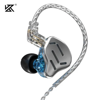 KZ ZAX 1DD+7BA Hibridni HIFI Kovinski Slušalke Zaslon 16 pogonska Enota V Ušesu Slušalka Šport Glasbe DJ Slušalke DB3 ZSN ZS10 AS06 ZSX MK3