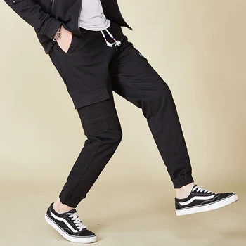 ArmyGreen Kaki Moški Harem Tovora hlače Joggers Hlače Ulične Hip-Hop moška Športna Moda Sweatpants Plus velikost 7XL 8XL