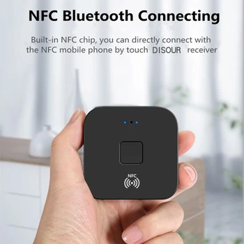 Debelo BLS-B11 5PCS/10PCS Veliko NFC Bluetooth Audio Sprejemnik 5.0 Stereo 3.5 mm Priključek AUX RCA Brezžični vmesnik HI-fi Glasbe