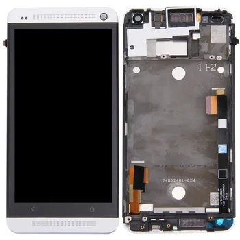 LCD Zaslon + ekran na Dotik z Okvirjem Zamenjava za HTC One M7 / 801e