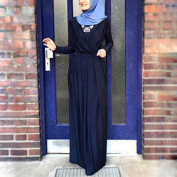 Abayas Za Ženske Islamska Oblačila Tam Kaftan Abaya Dubaj Muslimansko Obleko Turčija Jilbab Caftan Marocain 2021 Novo Modo Maxi Obleko