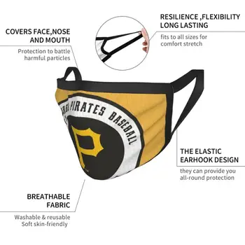 Pirati-V Pittsburghu Proti Prahu Za Večkratno Uporabo Diy Masko Logotip Mesto