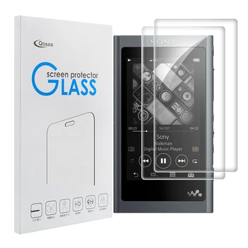 Qosea (2 PAKET) Walkman Kaljeno Steklo Za Sony NW-A55 Screen Protector 9H Ultra Jasno, MP3, MP4 Zaslon Zaščitna Anti-scratch