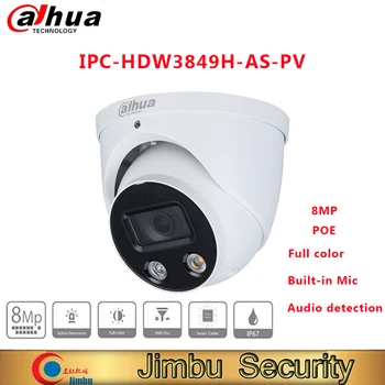 Dahua ip kamere cctv kamere IPC-HDW3849H-KOT-PV 8MP barvno Aktivnega Odvračanja Fiksno-osrednja Zrkla WizSense Omrežna Kamera