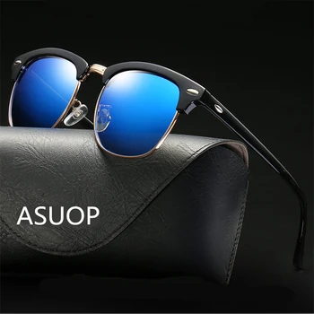 2019 nov modni krog moška sončna očala UV400 ovalne ženske klasičen retro očala blagovne znamke oblikovalec športno vožnjo sončna očala