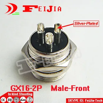 20set/paket 3 Pin 16 mm [posrebrene] Žice Plošča Priključek komplet GX16-3P Vtičnico+Plug,RS765 Letalstva vtič vmesnika za Brezplačno Nakupovanje