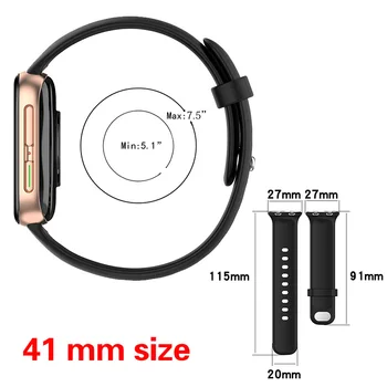 41mm 46mm Za NASPROTNEGA Watch band Mehki Silikonski Šport Smart Watchband Pisano Zapestnico Za NASPROTNEGA Watch zamenjava Opreme 41mm